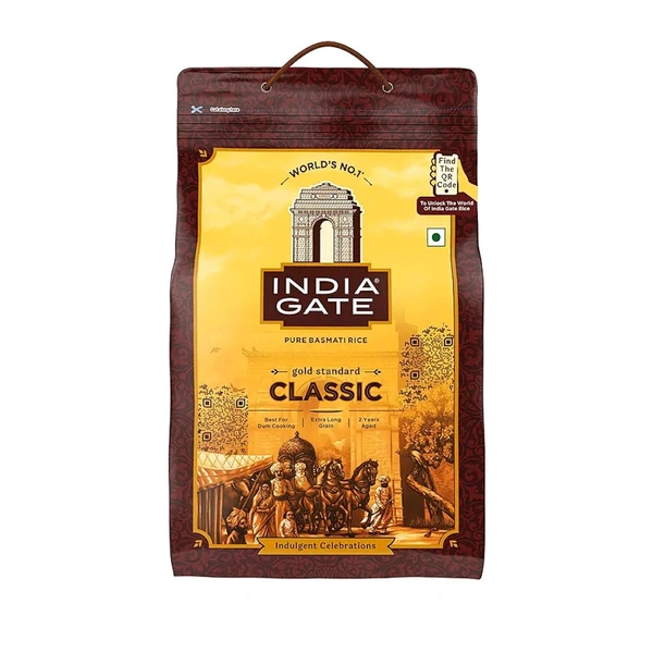 India Gate Basmati Rice Bag, Classic, 1KG - 1 Kg
