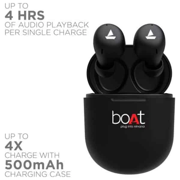 boAt Airdopes 383 True Wireless Earbuds - Blue - Blue
