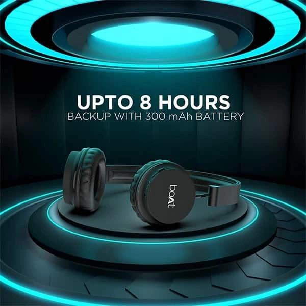 boAt Rockerz 410 Bluetooth Headphone Super Extra Bass - Black - Black