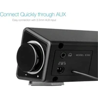 F&amp;D F&D E200 3W 2 Channel Soundbar (Black)