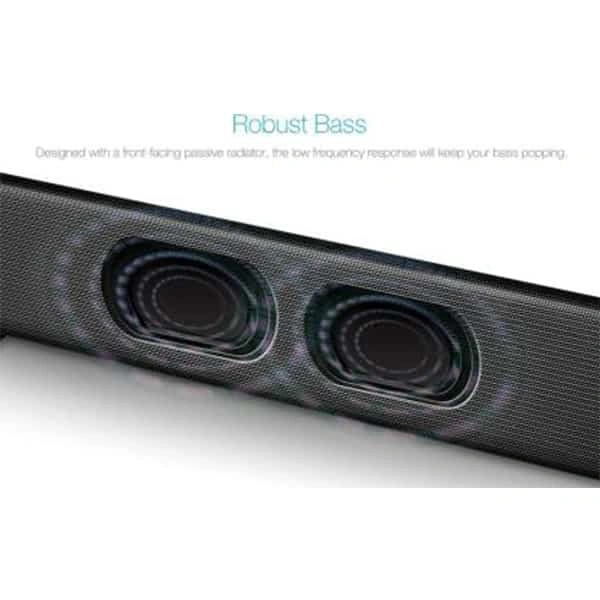 F&amp;D F&D E200 3W 2 Channel Soundbar (Black)