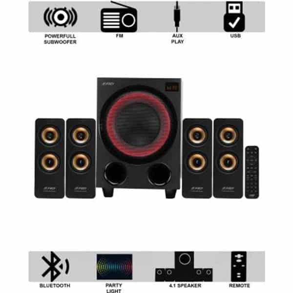 F&amp;D F&D F7700X 80 W Bluetooth Home Theatre (Black, Stereo Channel)