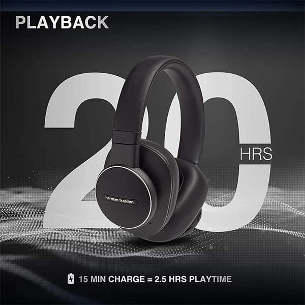 Harman Kardon Fly Over-Ear Active Noise Cancellation Wireless Headphone with Mic