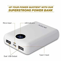Intex INTEX 10000mAH Li-Polymer Power Bank 02 Mini with Fast Charging