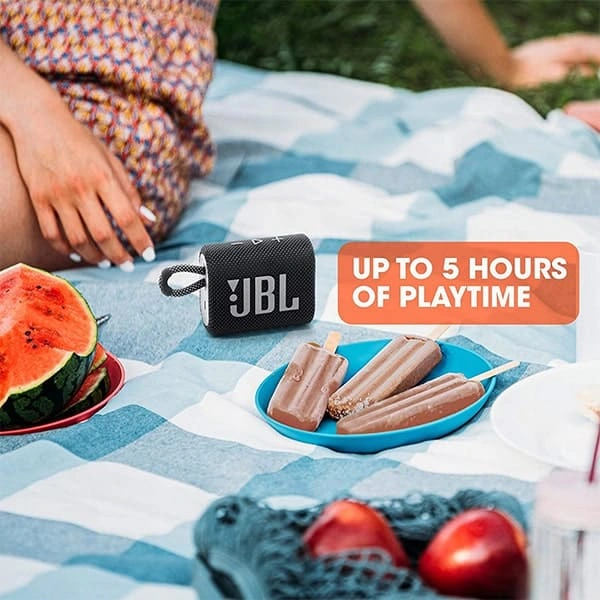 JBL GO3 Ultra Portable IP67 Water & Dustproof Bluetooth Speaker - Red - Red