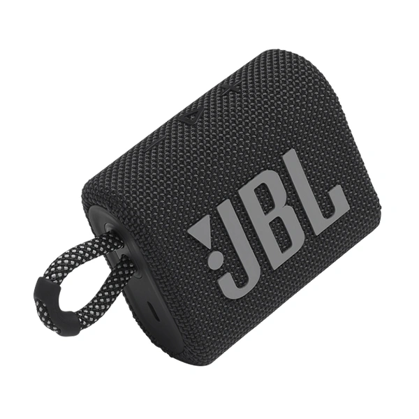 JBL GO3 Ultra Portable IP67 Water & Dustproof Bluetooth Speaker - Black - Black