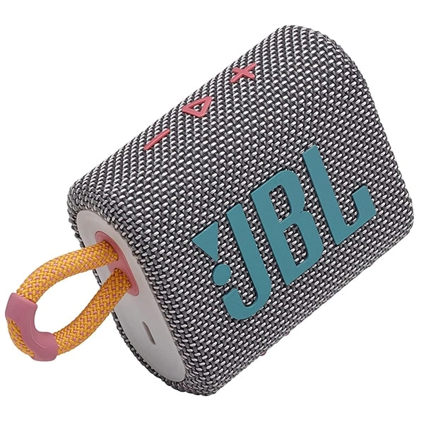 JBL GO3 Ultra Portable IP67 Water & Dustproof Bluetooth Speaker - Grey - Grey