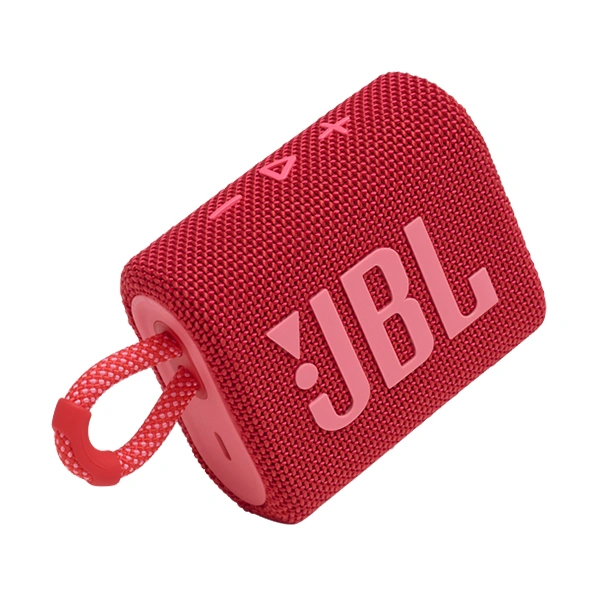 JBL GO3 Ultra Portable IP67 Water & Dustproof Bluetooth Speaker - Red - Red