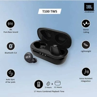 JBL T100TWS True Wireless in-Ear Headphones with Google Assistant