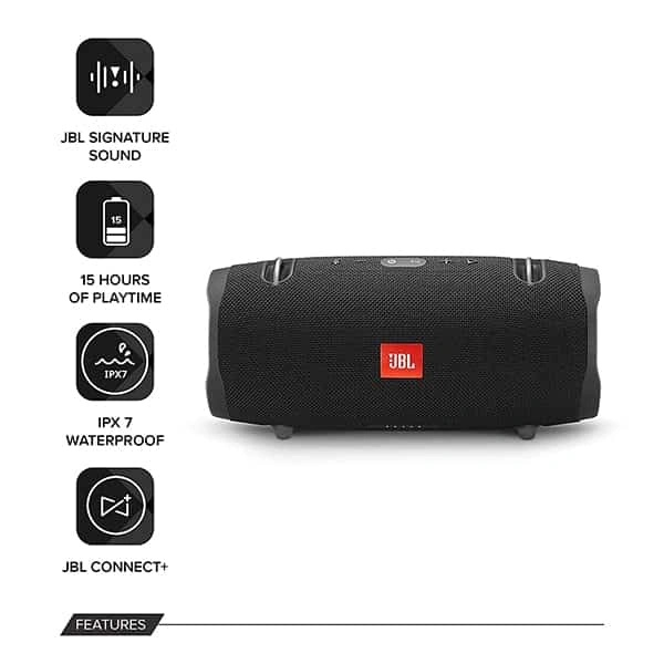 JBL Xtreme 2 40W Portable Bluetooth Speaker - Black - Black