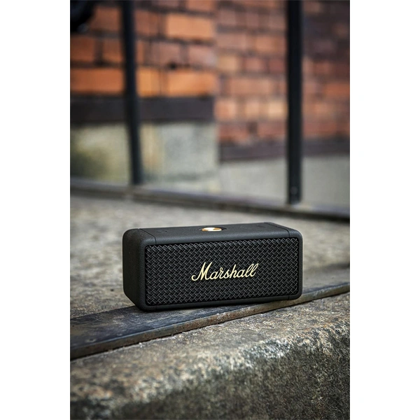 Marshall Emberton Portable Bluetooth Speaker - Black &amp; Brass - Black & Brass