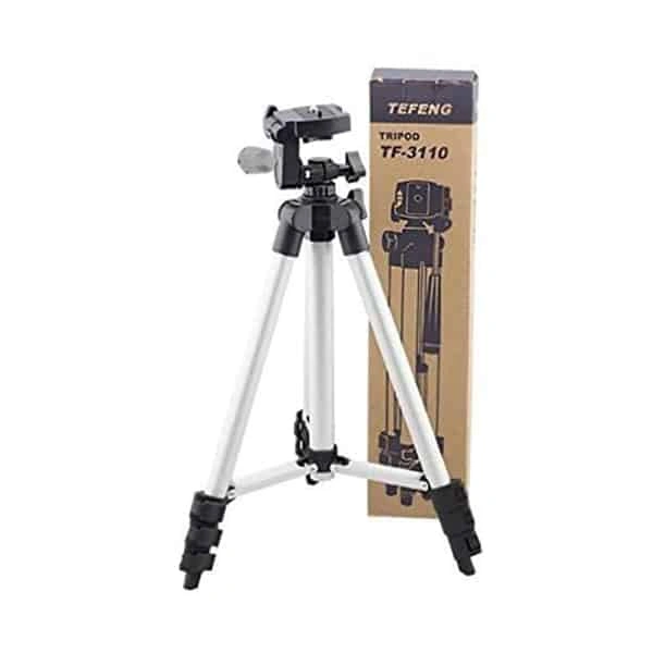 Portable and Foldable Metal 3110 Tripod With Mobile Clip Holder Bracket