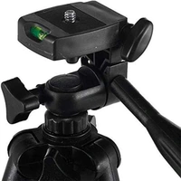 Portable and Foldable Metal 3110 Tripod With Mobile Clip Holder Bracket
