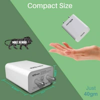 Portronics Adapto 62 2.4 A Mobile Charger with Detachable Cable