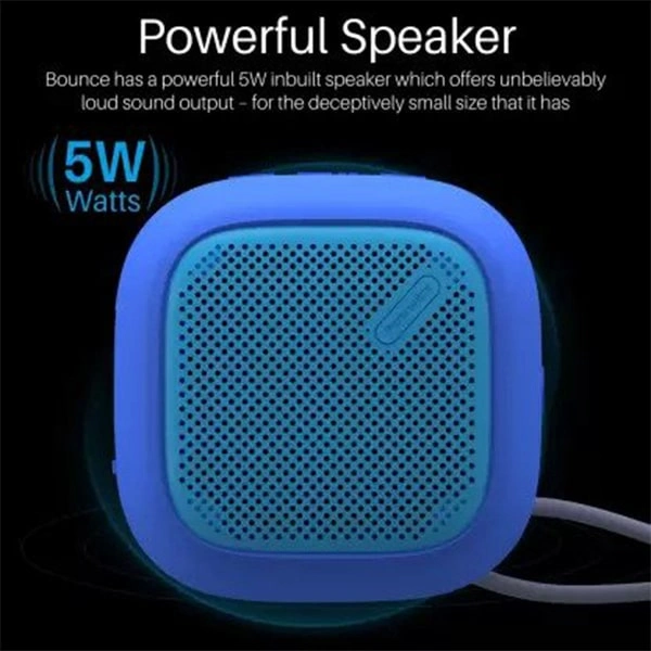 Portronics Bounce POR-952 Portable Bluetooth Speaker with FM - Black, Blue