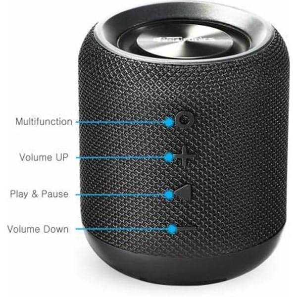 Portronics SoundDrum POR871 10 W Bluetooth Speaker - Black - Black