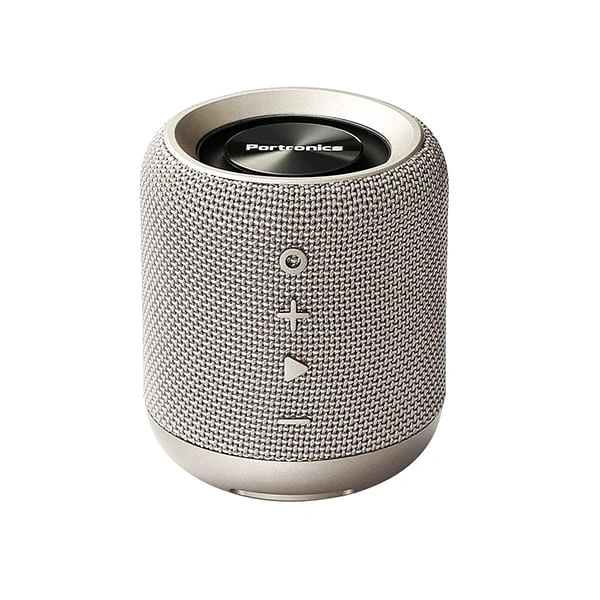 Portronics SoundDrum POR871 10 W Bluetooth Speaker - Grey - Grey