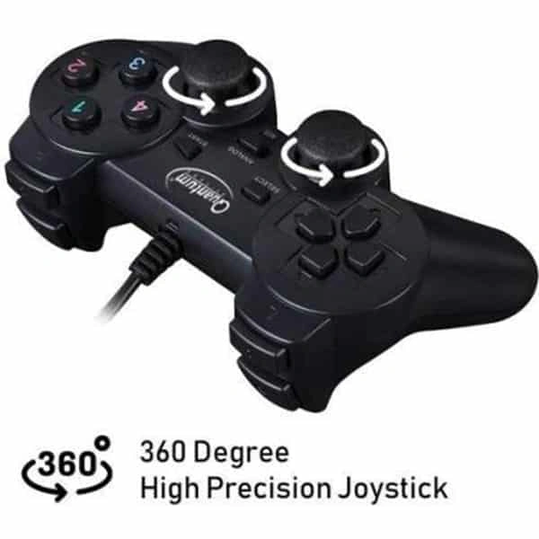 Quantum QHM 7468-2V USB Gamepad (Black)