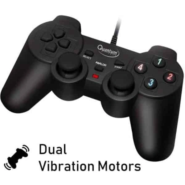 Quantum QHM 7468-2V USB Gamepad (Black)