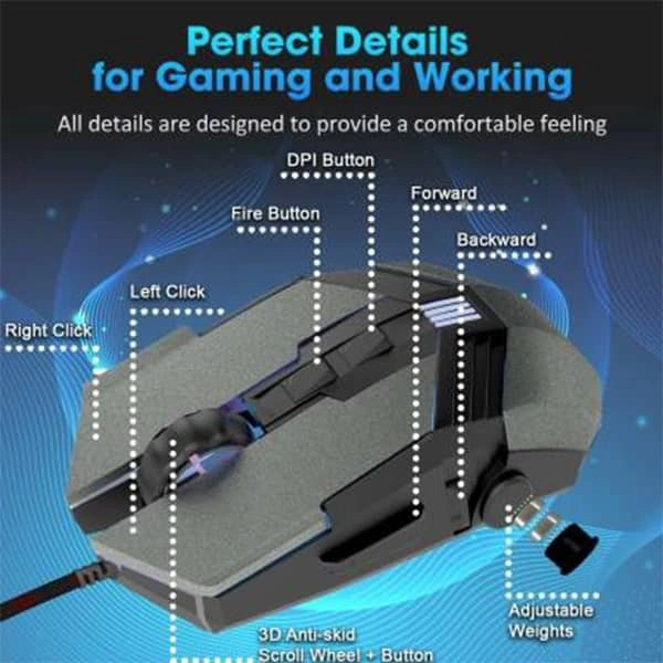 Quantum QHM233G Wired Optical Gaming Mouse
