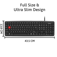 Quantum QHM7403D Wired USB Desktop Keyboard
