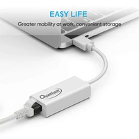 Quantum QHM8106 USB to RJ45 Ethernet LAN Adapter (White)