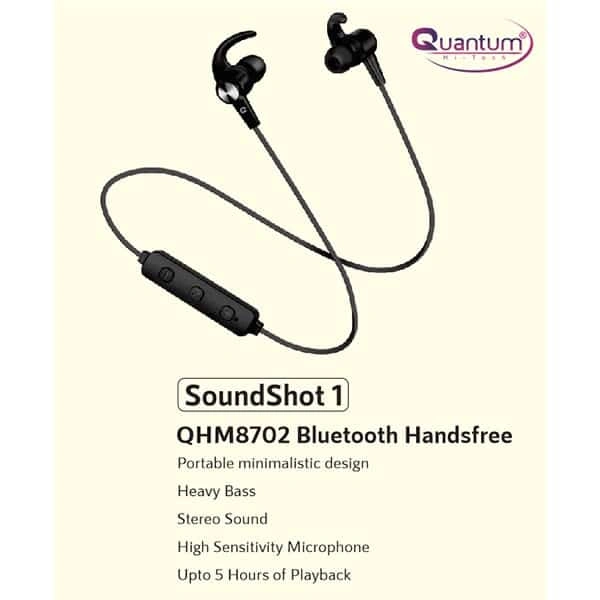 Quantum QHM8702 Bluetooth Headset (Black)