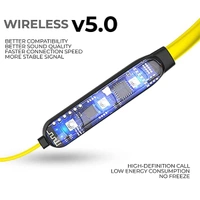 Ubon BT-5200 Bluetooth Headset with Mic (Black & Yellow, In the Ear)