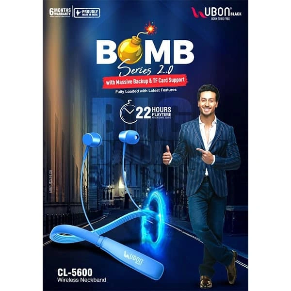 Ubon CL-5600 Bomb Series Wireless Neckband