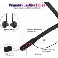 Ubon CL-60 Built-in Magnetic Earbuds Bluetooth Headset