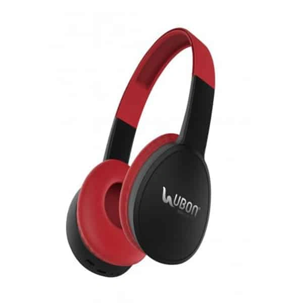 Ubon HP-60 Bluetooth Headset with Mic - Red