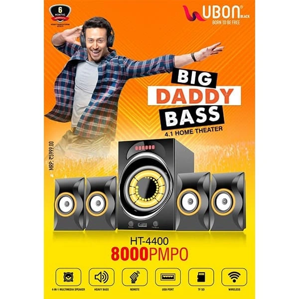 Ubon HT 4400 8000 PMPO 4.1 Home Theatre
