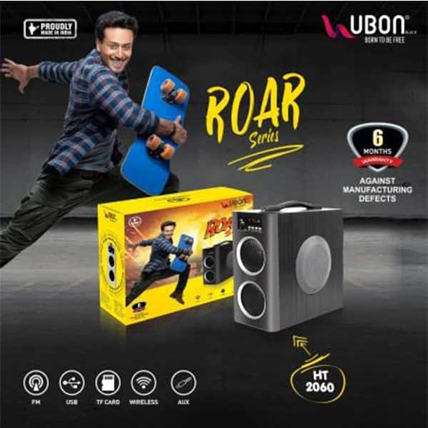 Ubon HT-2060 20 W Bluetooth Tower Speaker (Black, 2.1 Channel)