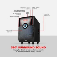 Ubon HT-4700 40 W Bluetooth Home Theatre (Black, 4.1 Channel)