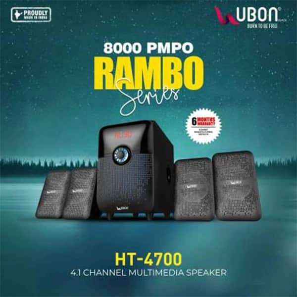 Ubon HT-4700 40 W Bluetooth Home Theatre (Black, 4.1 Channel)