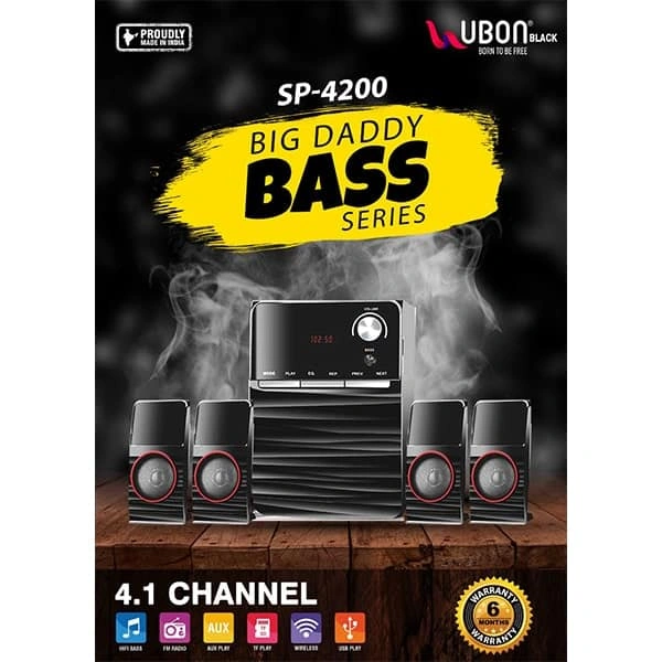 Ubon SP-4200 4.1 Home Theatre Big Daddy Bass Series