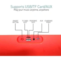 Ubon SP-6680 Built-in Speaker Phone Function/TF-card Player 5 W Bluetooth Speaker - Black - Black