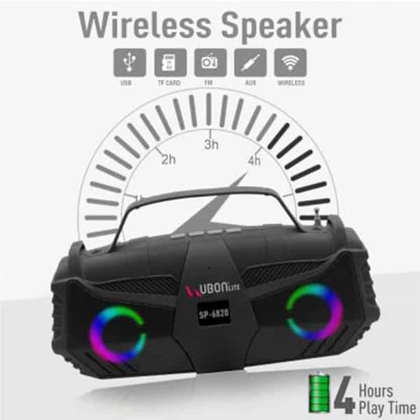 Ubon SP-6820 Octane Wireless speaker with LED Lights