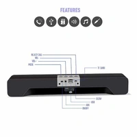 Ubon SP-70 Cool Bass 10 W Bluetooth Soundbar (Black, Stereo Channel)