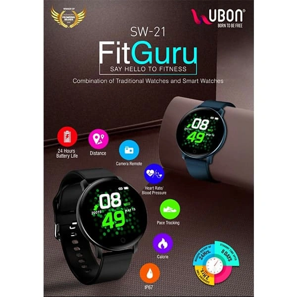 Ubon UBON SW-21 FitGuru Smart Watch