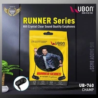 Ubon UB-760 Champ 3.5mm in-Ear Wired Earphones - White - White