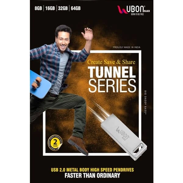 Ubon USB 2.0 Metal Body High Speed Pen Drive - 64 GB