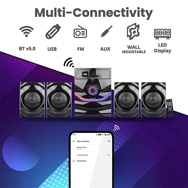 Zebronics Zeb Rainbow 4.1 Channel Home Theater Speaker