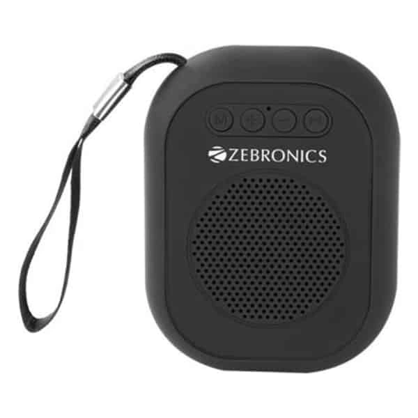 Zebronics ZEB-SAGA 3 W Bluetooth Speaker - Black - Black