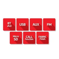 Zebster Zebstar Z-Drum Wireless Speakers - Red - Red