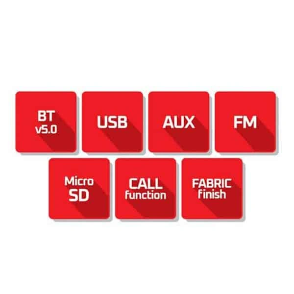 Zebster Zebstar Z-Drum Wireless Speakers - Red - Red