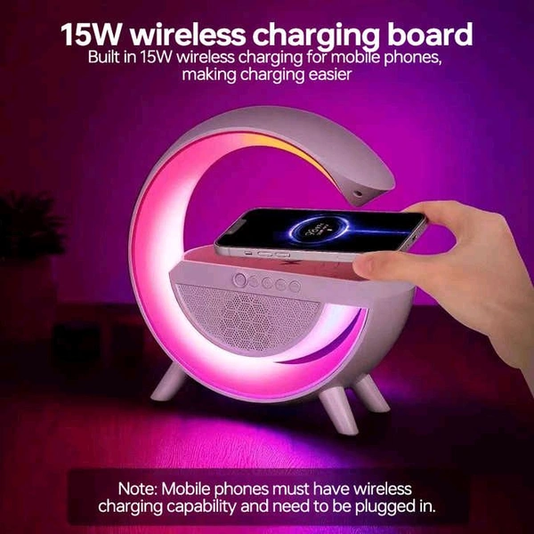 3 In 1 Multiplayer. Charge + Magic Light + Audio Player  - White