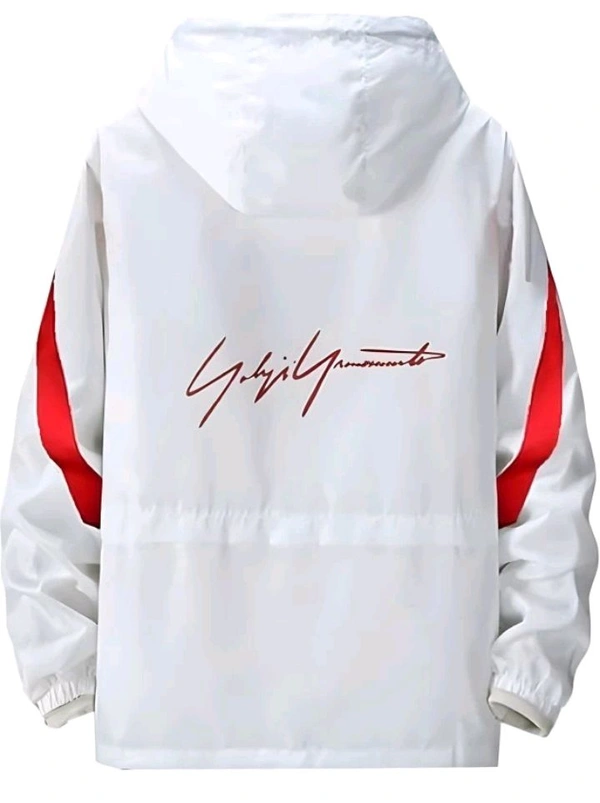 White Colorblock Casual Jumper  - White, L M XL