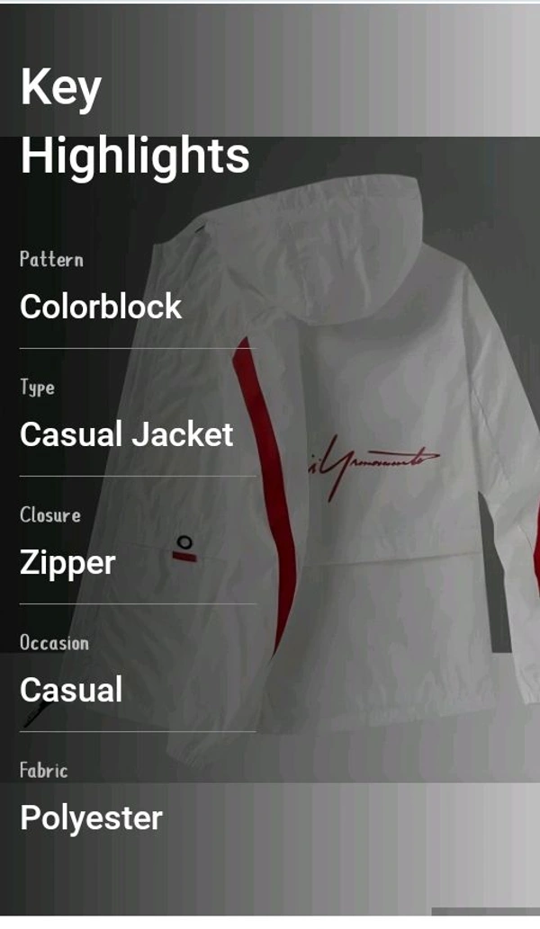 White Colorblock Casual Jumper  - White, L M XL
