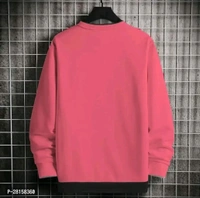 Cotton Blend Printed Round Neck Tees For Men - Free